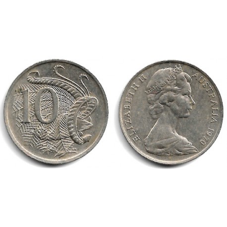(65) Australia. 1970. 10 Cents (MBC)