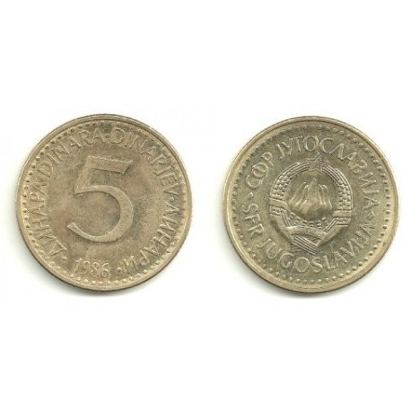 (88) Yugoslavia. 1986. 5 Dinara (EBC)