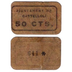Castellolí. 1937. 50 Céntimos (BC/BC+)