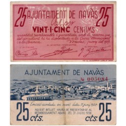 Navàs. 1937. 25 Céntimos (MBC)