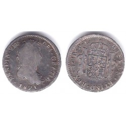 Fernando VII. 1821. 1 Real (BC) (Plata) Ceca de Potosí