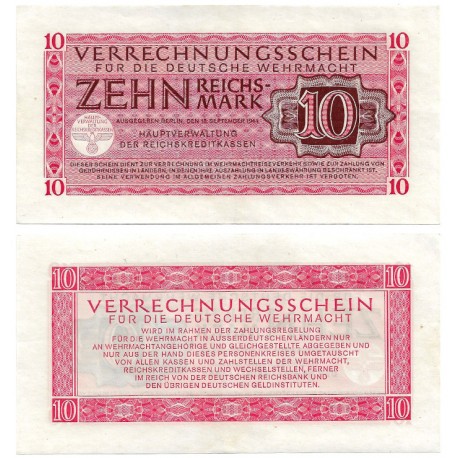 (M40) Alemania (III Reich). 1944. 10 Mark (SC)