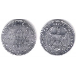(36) Imperio Alemán (Weimar). 1923(D). 500 Mark (SC)