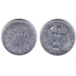 (36) Imperio Alemán (Weimar). 1923(D). 500 Mark (SC-)