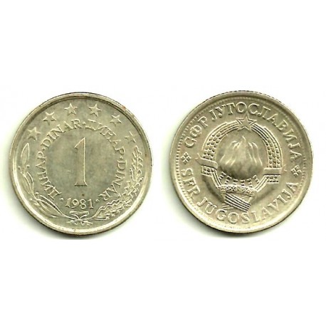 (59) Yugoslavia. 1981. 1 Dinar (SC)