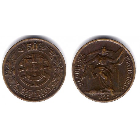 (575) Portugal. 1926. 50 Centavos (MBC+)