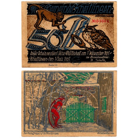 Kneitlingen (Baja Sajonia). 1921. 50 Pfennig (EBC+)