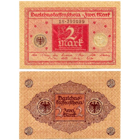 (59) Imperio Alemán (Weimar). 1920. 2 Mark (SC)