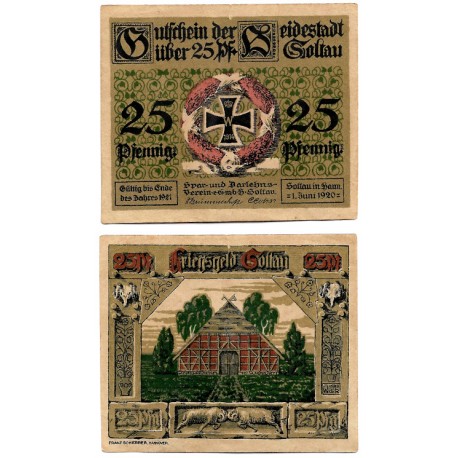 Soltau (Baja Sajonia). 1921. 25 Pfennig (EBC+)
