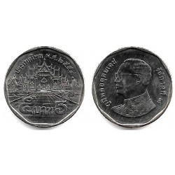 (Y446) Tailandia. 2554(2011). 5 Baht (SC)