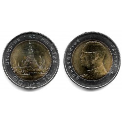 (Y459) Tailandia. 2012(2555). 10 Baht (SC)