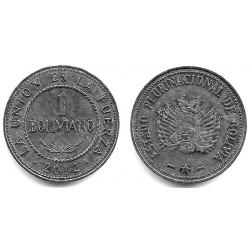 (217) Bolivia. 2012. 1 Boliviano (MBC+)
