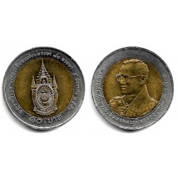 (Y438) Tailandia. 2007(2550). 10 Baht (EBC)