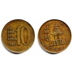 (6a) Corea del Sur. 1982. 10 Won (MBC)