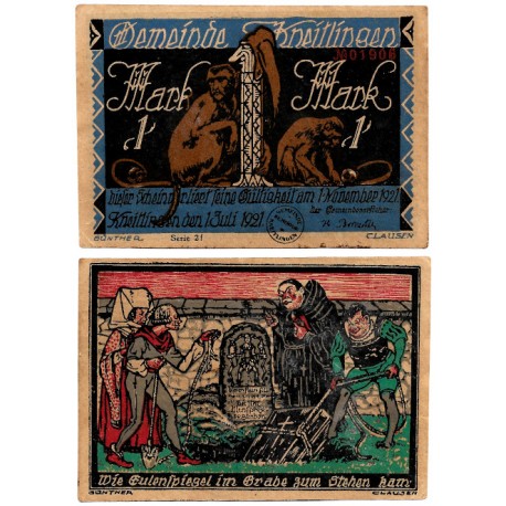 Kneitlingen (Baja Sajonia). 1921. 1 Mark (MBC+)