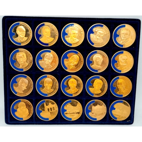 Colección de 20 Medallas de Temática Europea (EBC)