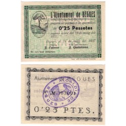 Begues. 1937. 25 Céntimos (SC/SC-)