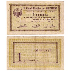 Bellserrat. 1937. 1 Peseta (MBC)