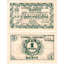 Rupit. 1937. 1 Peseta (EBC)