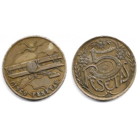 Casino. Barcelona. Ficha de 5 Pesetas (MBC)