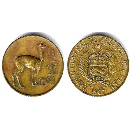 (247) Perú. 1967. ½ Sol de Oro (BC/BC+)