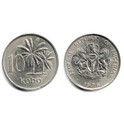 (10.1) Nigeria. 1976. 10 Kobo (EBC)