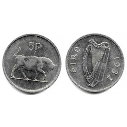 (22) Irlanda. 1982. 5 Pence (MBC+)