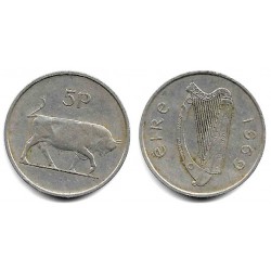 (22) Irlanda. 1969. 5 Pence (MBC)