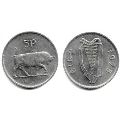 (22) Irlanda. 1978. 5 Pence (MBC)