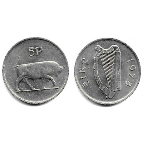 (22) Irlanda. 1978. 5 Pence (MBC)