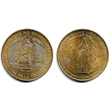 Medalla Notre-Dame de Lourdes. Basilique du Rosaire (EBC)