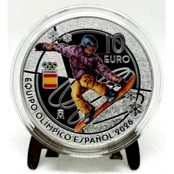 España. 2025. 10 Euro (Proof) (Plata) Equipo Olímpico Español 2026