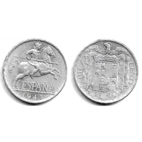Estado Español. 1945. 10 Céntimos (EBC) Leves manchas