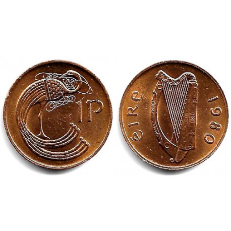 (20) Irlanda. 1980. 1 Penny (EBC)