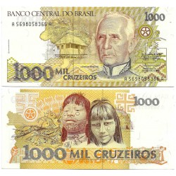 (231a) Brasil. 1990-91. 1000 Cruzeiros (SC)
