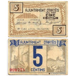 Artés. 1937. 5 Céntimos (MBC-)