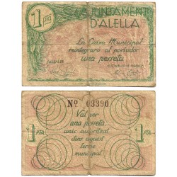 Alella. 1937. 1 Peseta (BC)