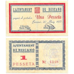 Bescanó. 1937. 1 Peseta (SC)