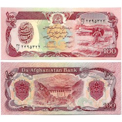 (58a) Afganistán. 1979. 100 Afghanis (SC)