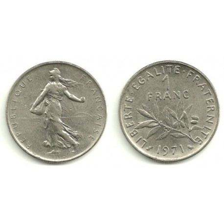 (925.1) Francia. 1971. 1 Franc (MBC)