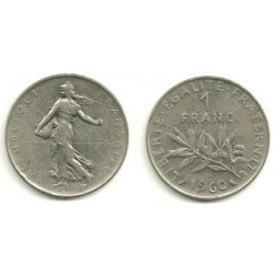 (925.1) Francia. 1960. 1 Franc (MBC)