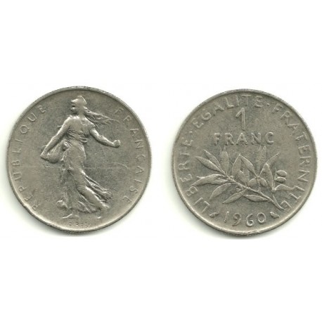 (925.1) Francia. 1960. 1 Franc (MBC)