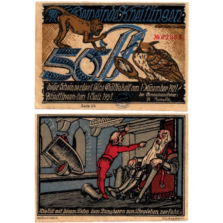 Kneitlingen (Baja Sajonia). 1921. 50 Pfennig (EBC)