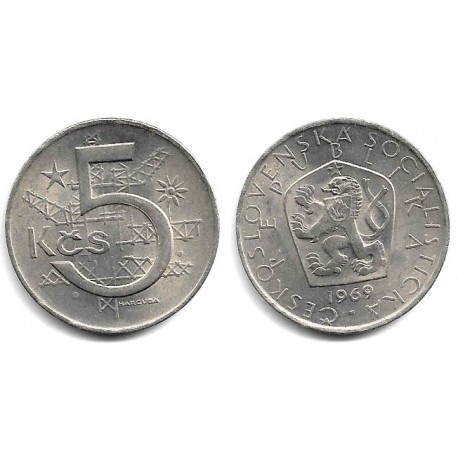(60) Checoslovaquia. 1969. 5 Koruna (EBC)