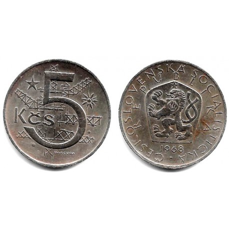 (60) Checoslovaquia. 1968. 5 Koruna (EBC)