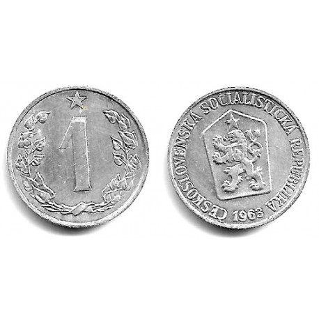 (51) Checoslovaquia. 1963. 1 Haler (EBC)
