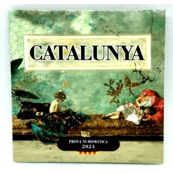 Catalunya. 2024. Cartera + 2 Euro (Pack Conjunto) Pruebas de Euro