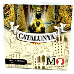 Catalunya. 2024. Cartera + 2 Euro (Pack Conjunto) Prueba de Euro