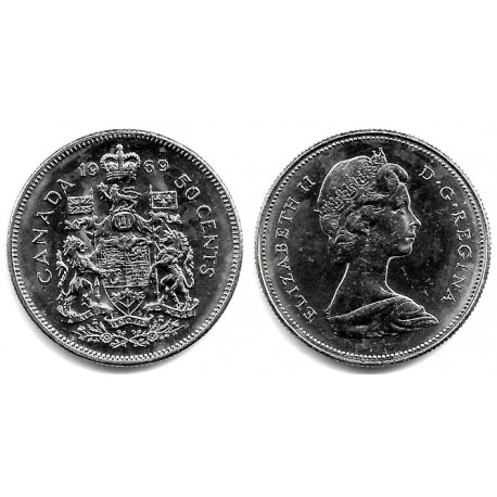 (75.1) Canadá. 1969. 50 Cents (EBC+)