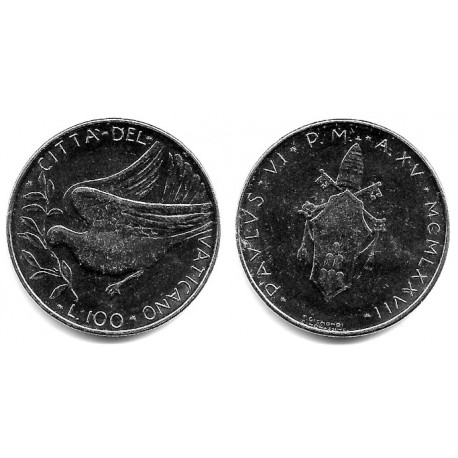 (122) Ciudad del Vaticano. 1977. 100 Lira (SC)